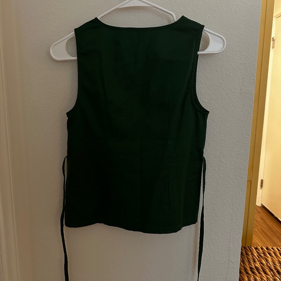 Artizia Loyal Top - V-Neck Blouse in Nori Green NWT - Picture 5 of 10